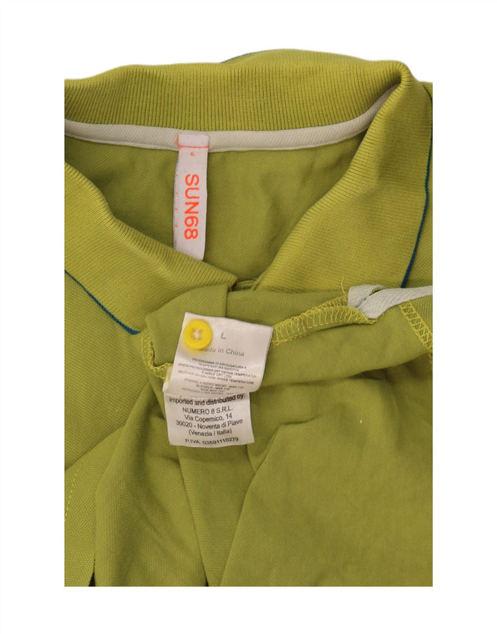 Sun68 Polo Homme Grand Vert Coton