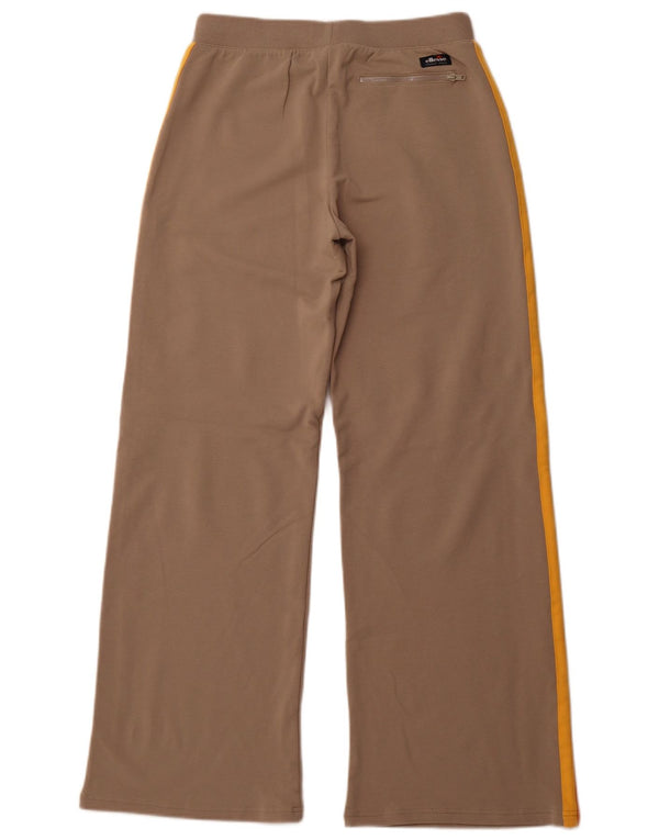 ELLESSE Pantalon de survêtement large pour femme UK 12 Beige moyen Colourblock