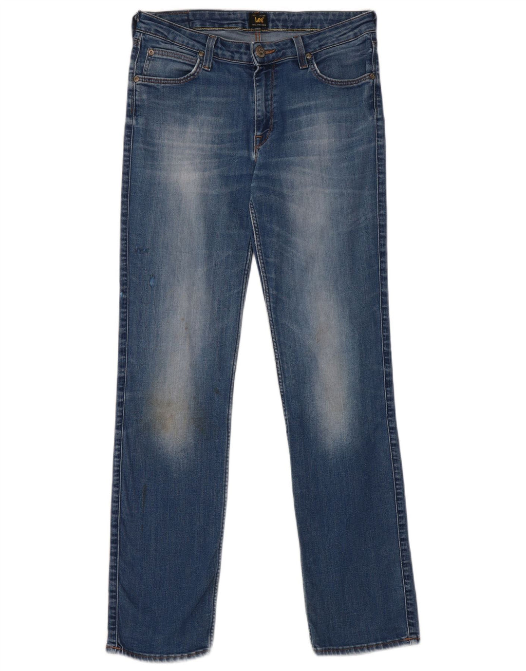 Lee Jean Droit Marion Femme W30 L31 Bleu Coton