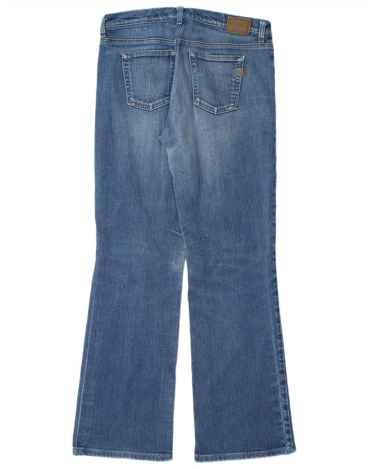 Armani Femme Bootcut Jeans W31 L30 Bleu Coton
