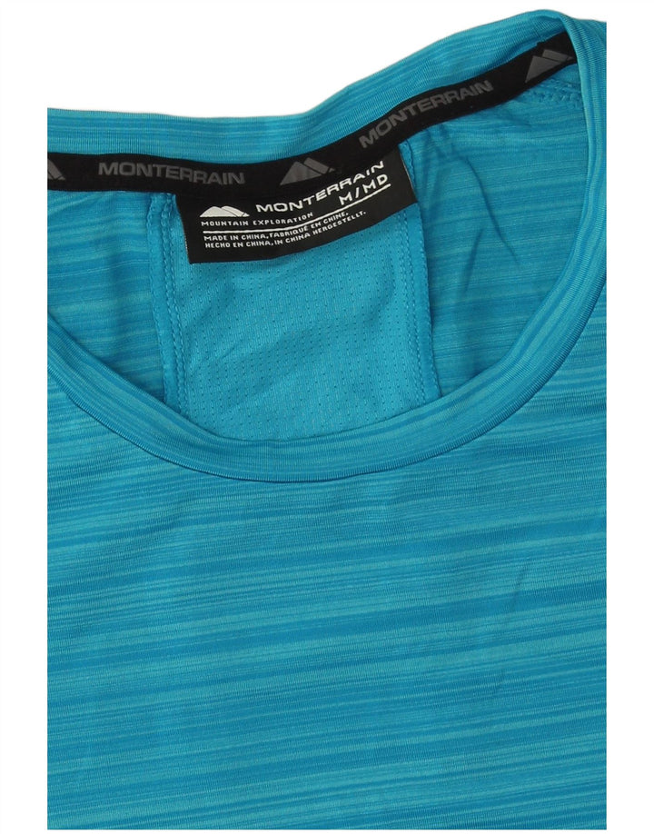 Monterrain T-Shirt Graphique Graphique Homme Bleu Moyen Rayé Polyester