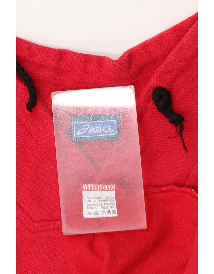 Asics Haut graphique surdimensionné à manches longues pour hommes 2XL en coton color block rose