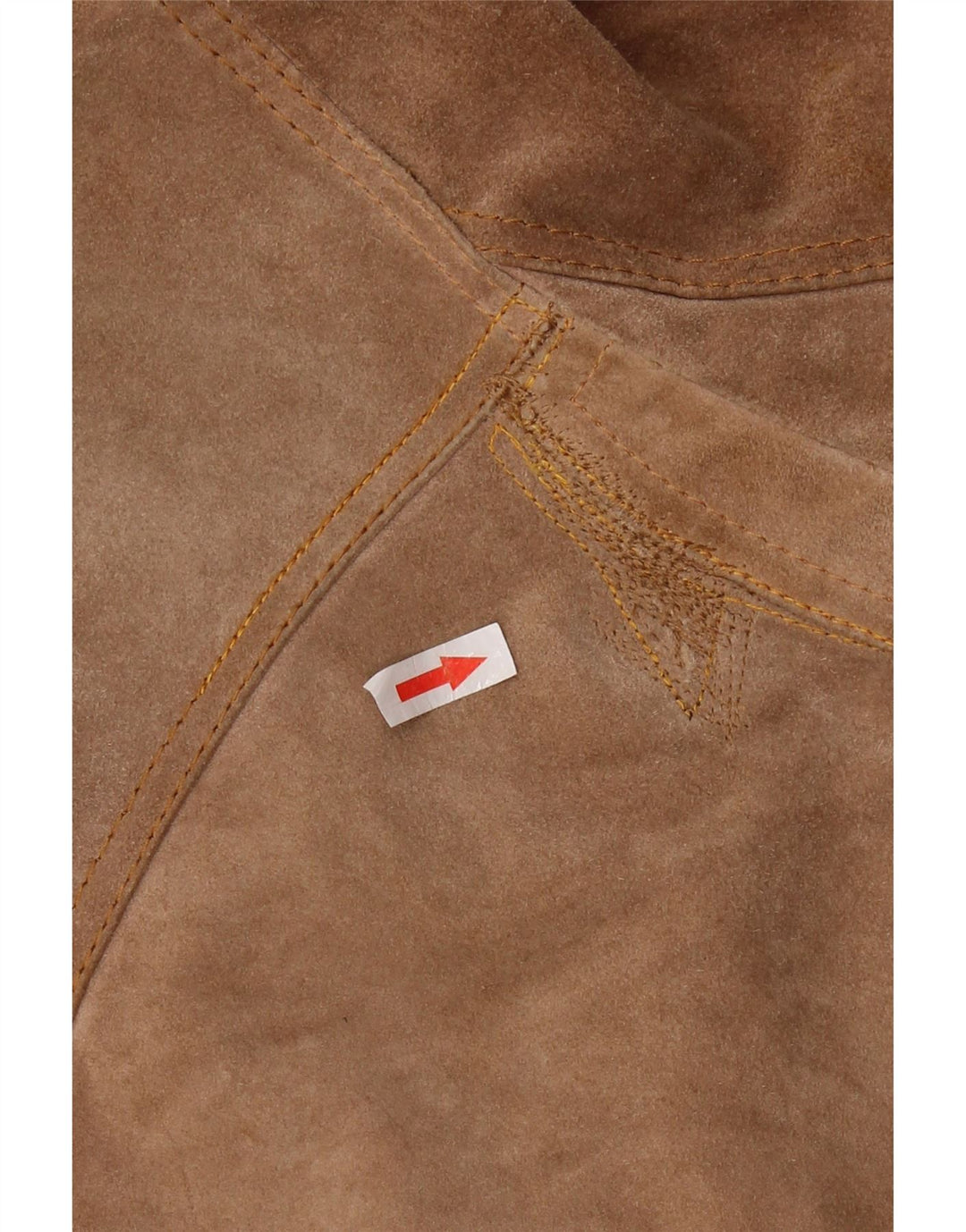 vintage Femme 3 Boutons Blazer En Daim Veste UK 12 Brun Moyen