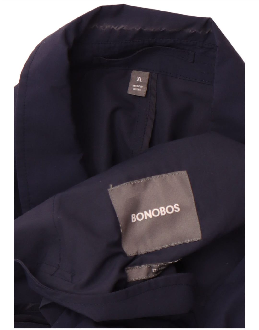 BONOBOS Trench Femme UK 18 XL Bleu Marine Coton