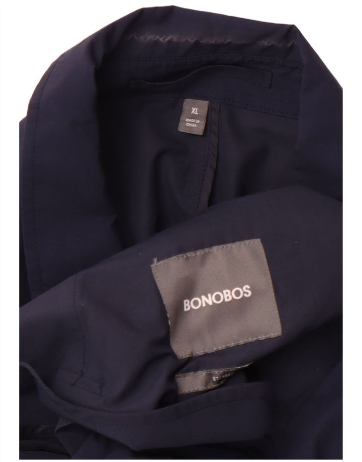 BONOBOS Trench Femme UK 18 XL Bleu Marine Coton