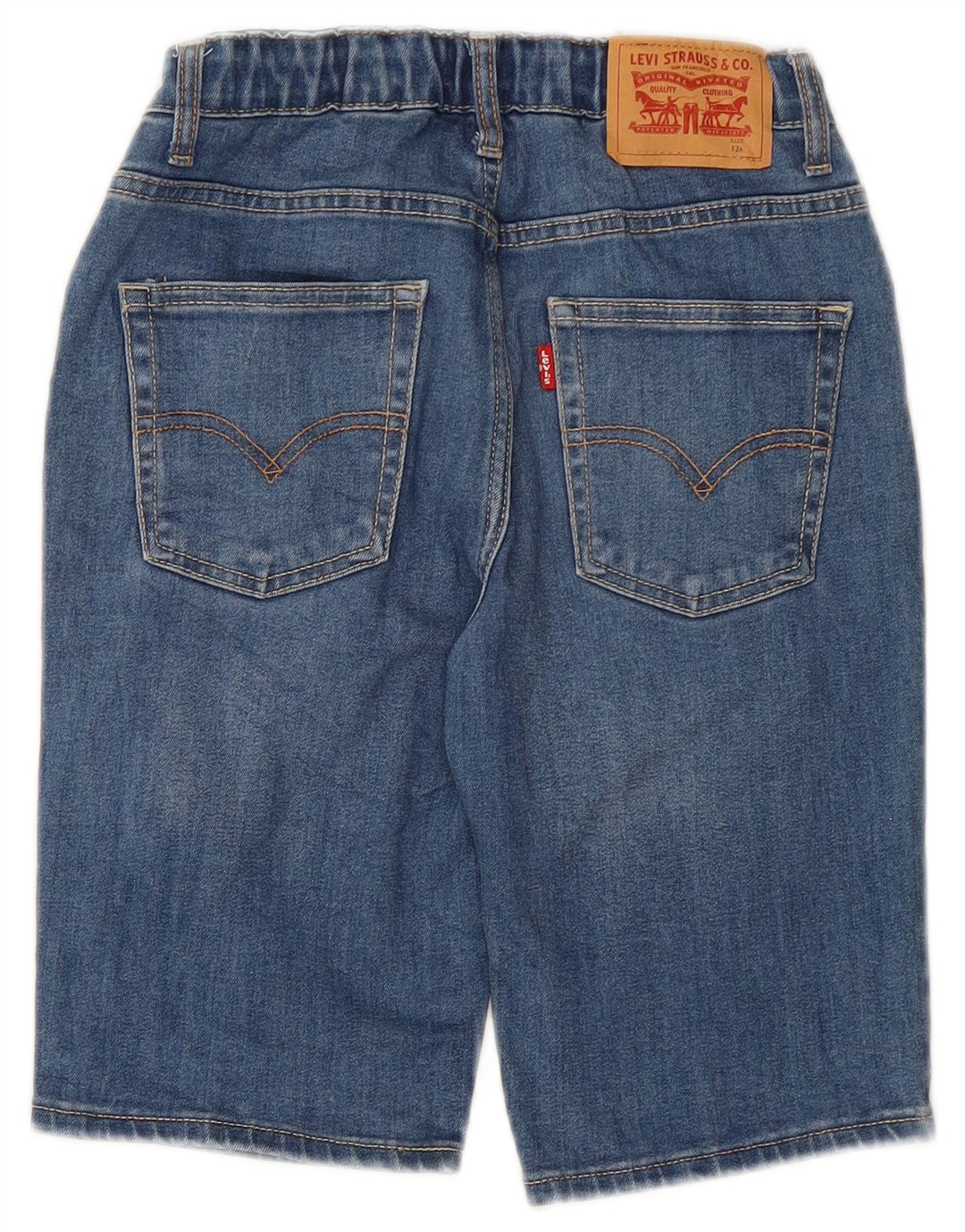 LEVI'S Short en Jean Garçon 11-12 ans W24 Bleu Coton