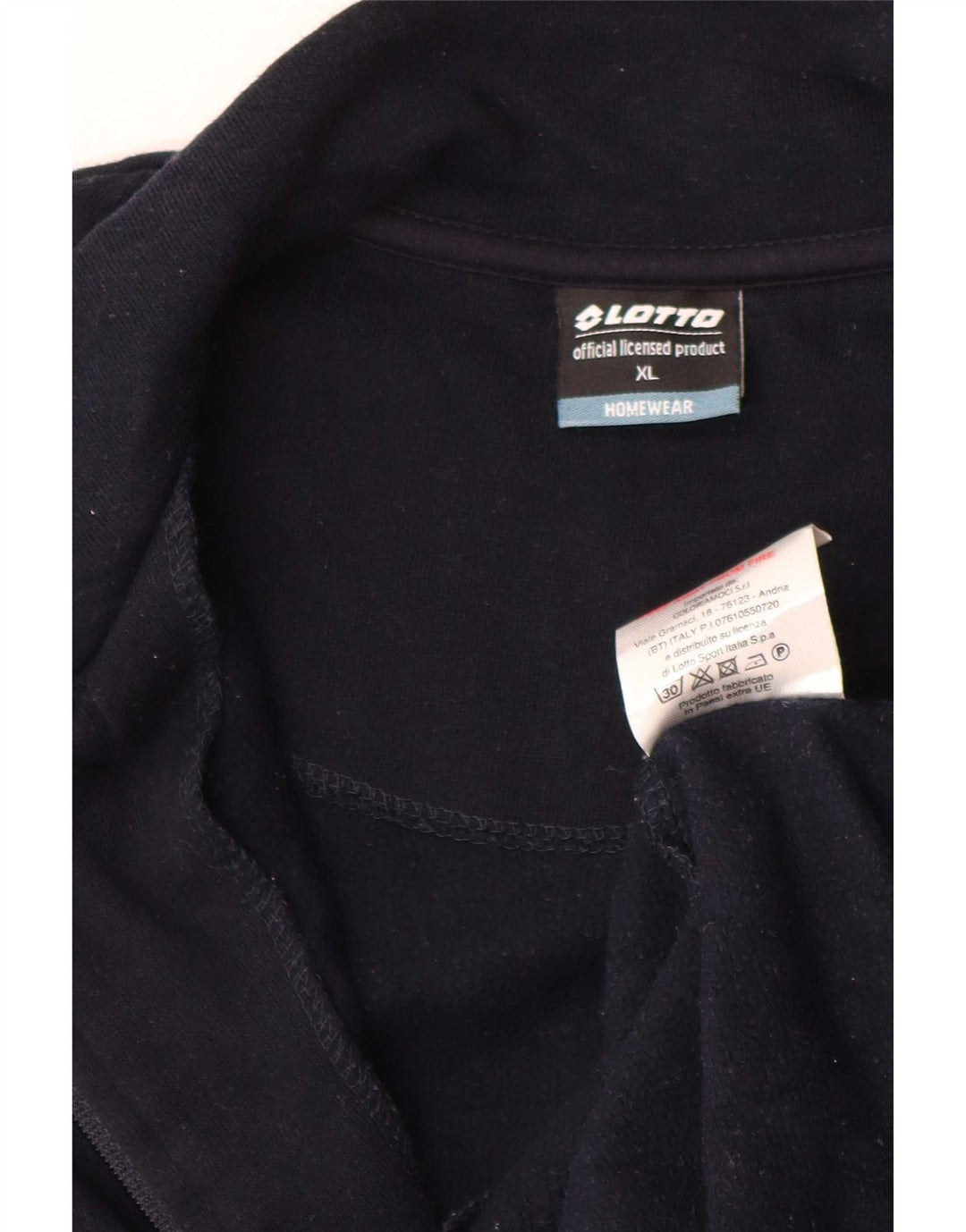 Lotto Veste de Survêtement Homme XL Bleu Marine Coton