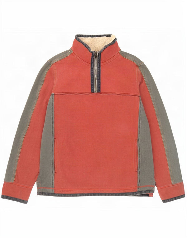 Fat Face Pull The Airlie Zip Neck Homme Rouge Moyen Colorblock