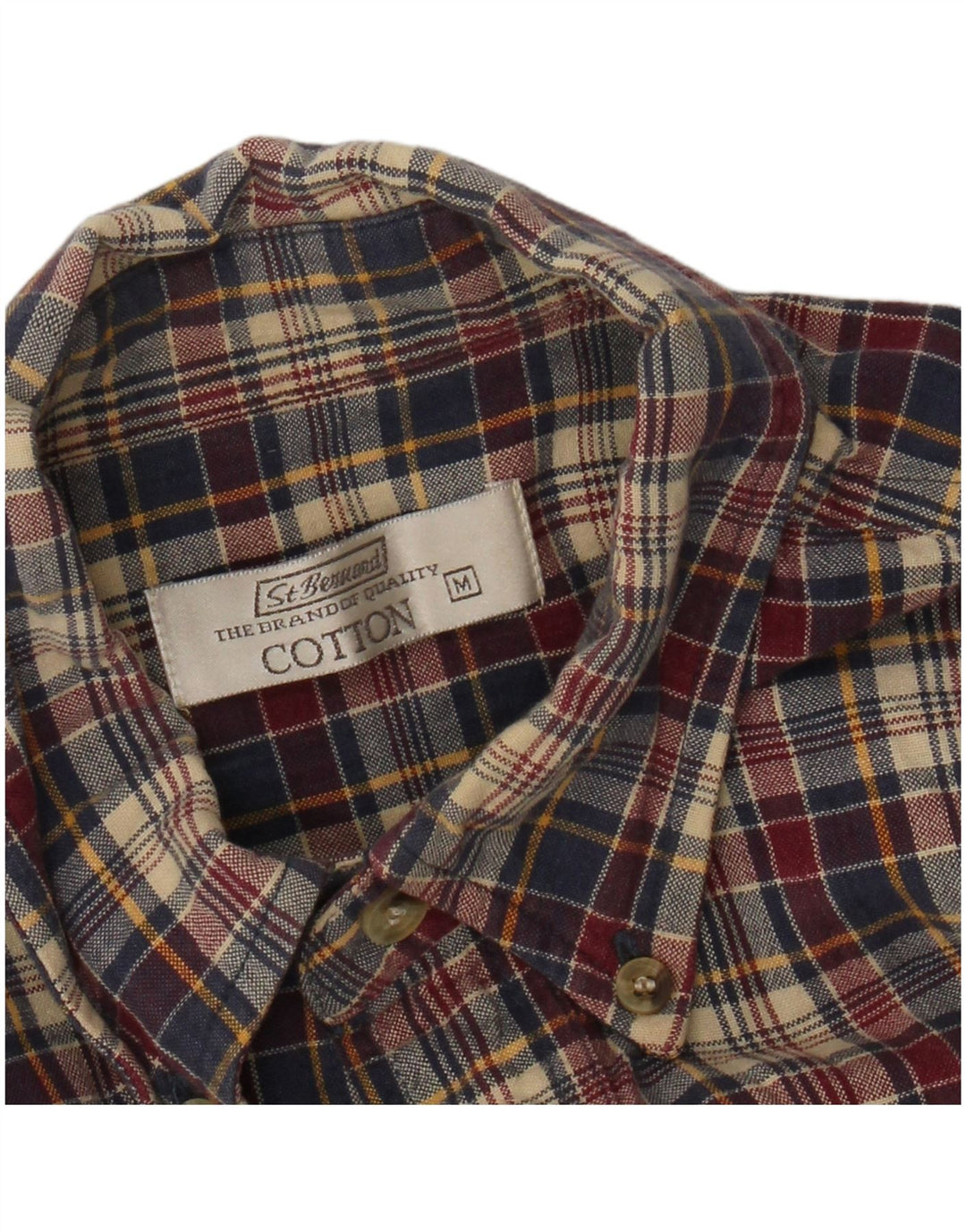 St. Bernard Chemise En Flanelle Coton À Carreaux Multicolore Moyen Homme
