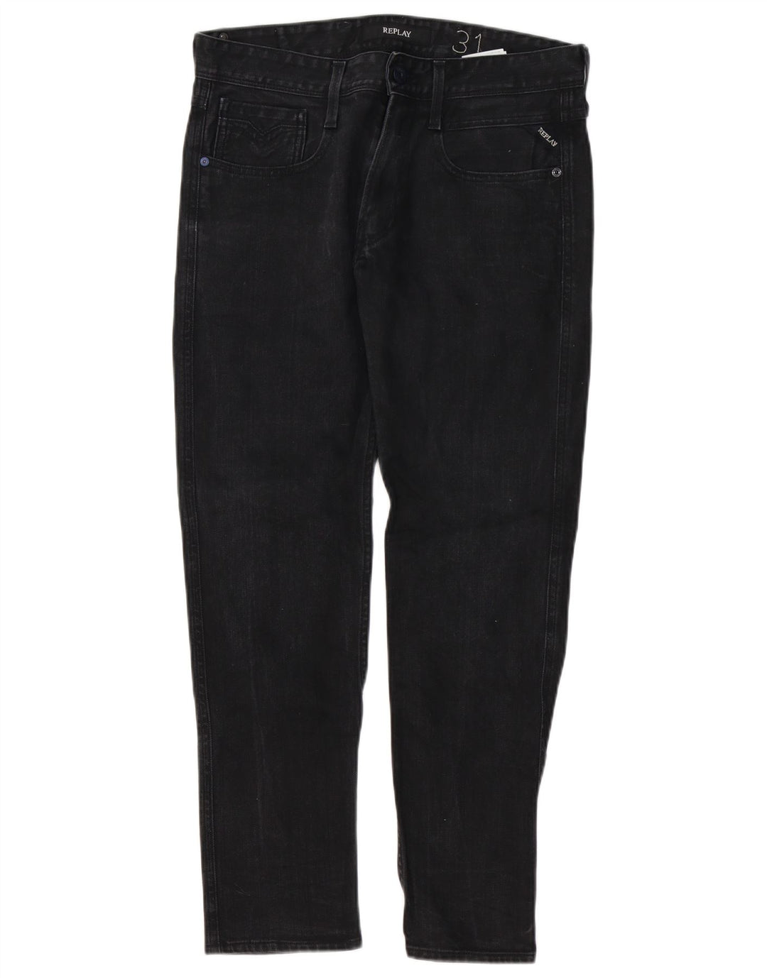 Replay Jean Slim Homme W31 L30 Noir Coton