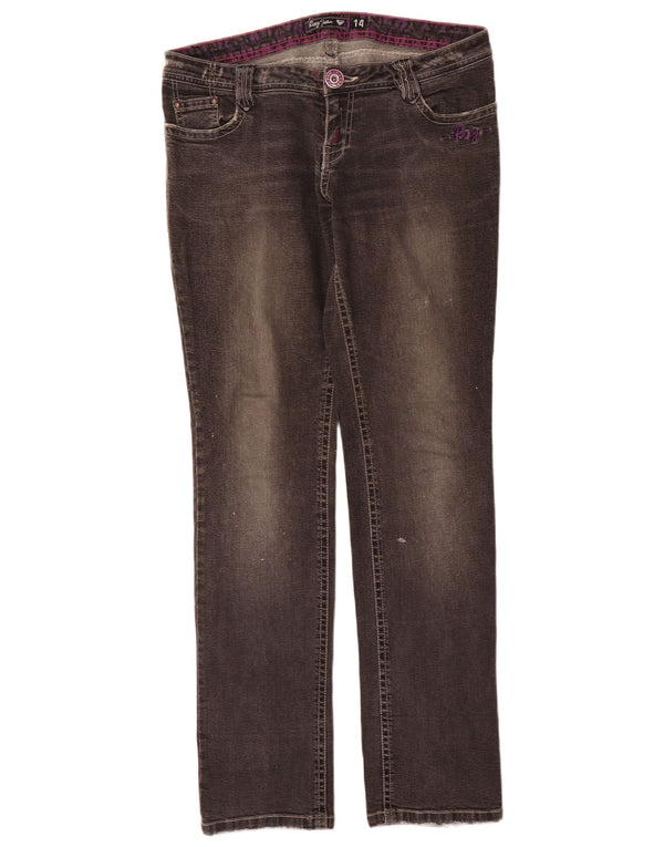 Roxy Jean Slim Graphique Femme W32 L32 Gris Coton