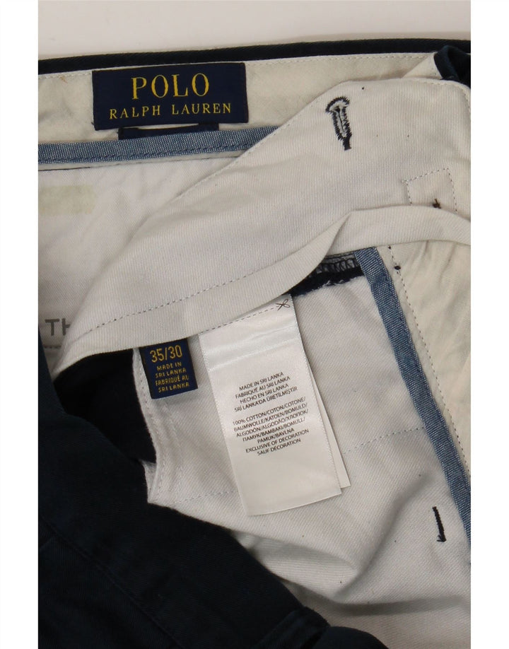 Polo Ralph Lauren Pantalon Chino Droit Homme W35 L30 Bleu Marine Coton