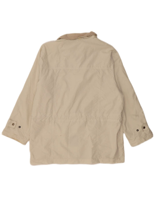 London Fog Veste coupe-vent pour femme UK 16 Grand coton beige