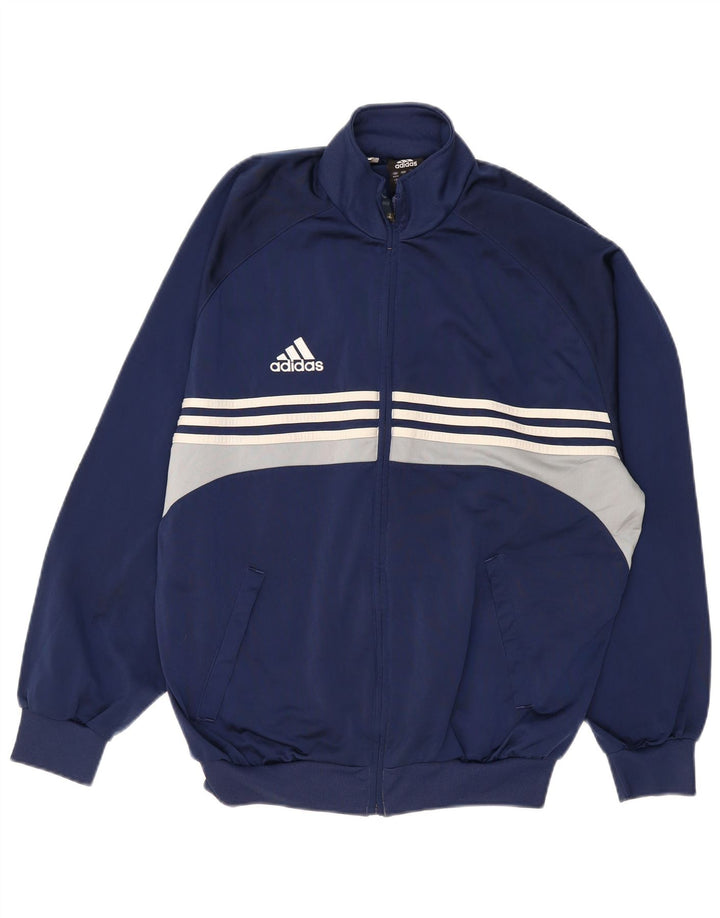 ADIDAS Veste de survêtement pour homme UK 40/42 Bleu marine moyen Colourblock