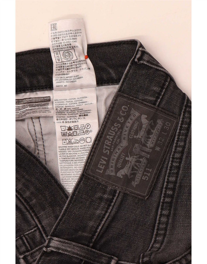 Levi's Jean Slim 511 Homme W32 L30 Gris Coton