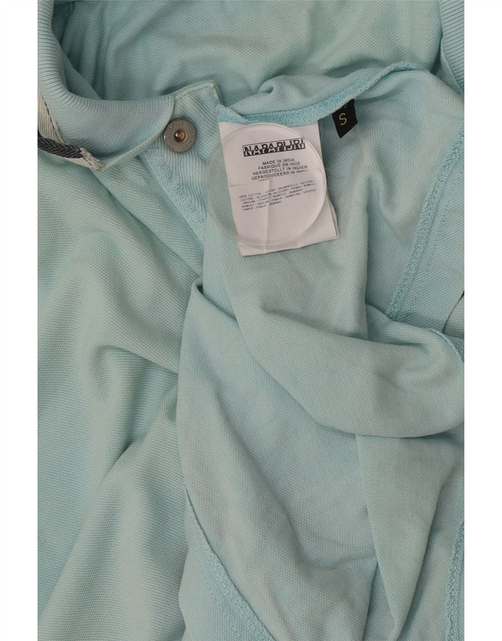 Napapijri Polo Homme Petit Bleu Coton