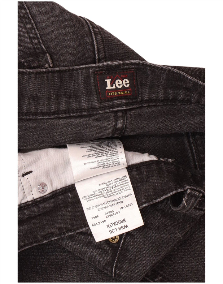 LEE Jean Droit Brooklyn Homme W34 L33 Gris Coton