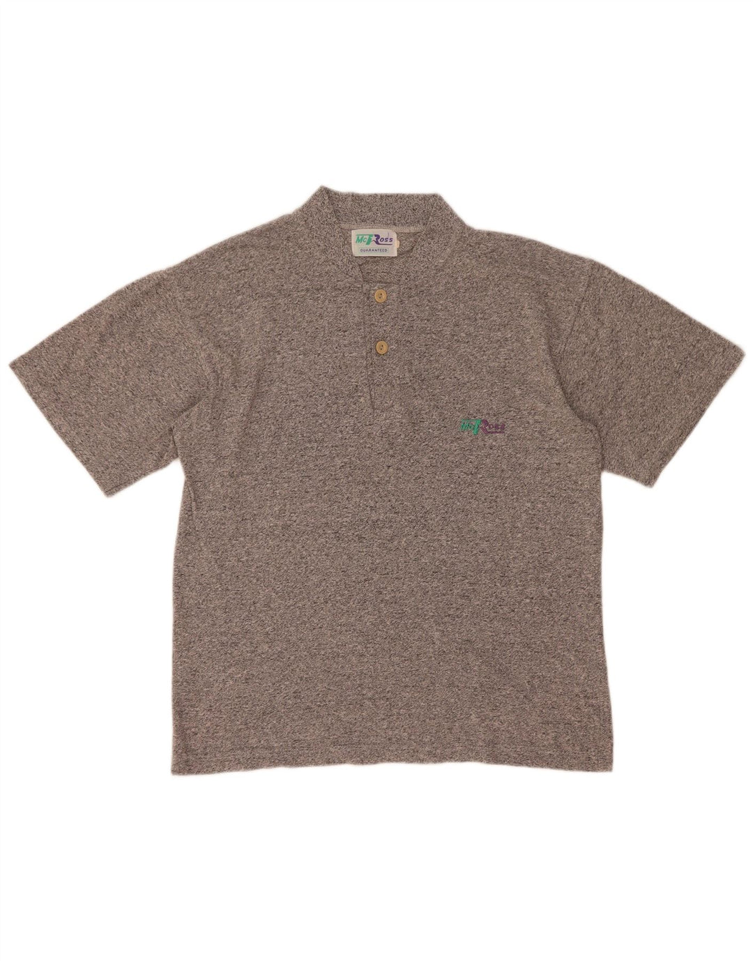 MCROSS Polo Homme Gris Moyen Moucheté