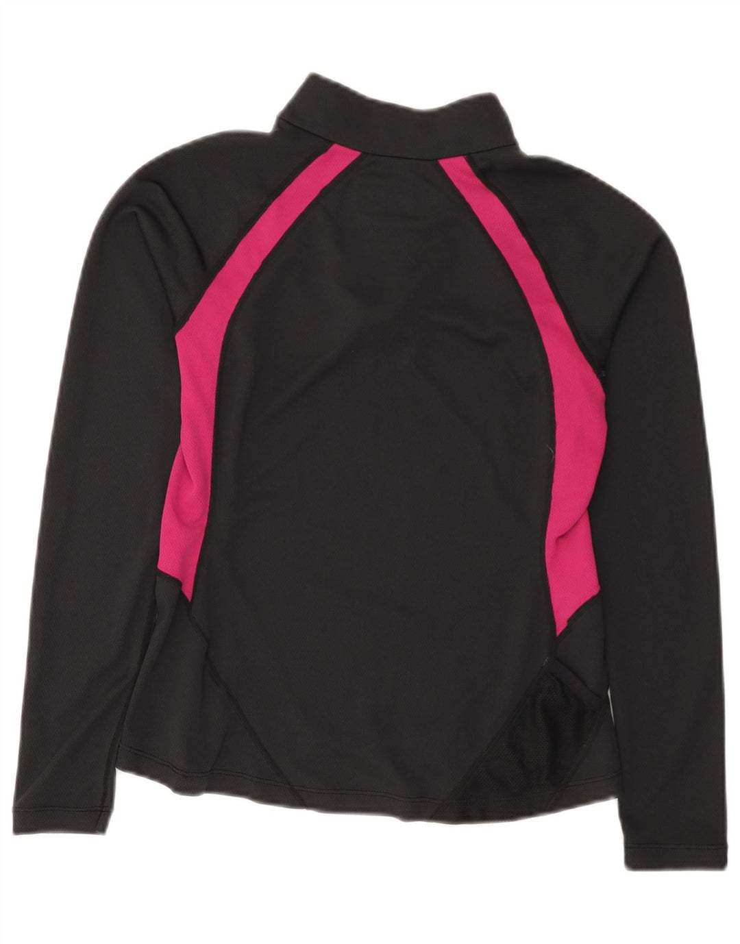 NEW BALANCE Haut de survêtement pull pour femme UK 6 XS Noir Colourblock
