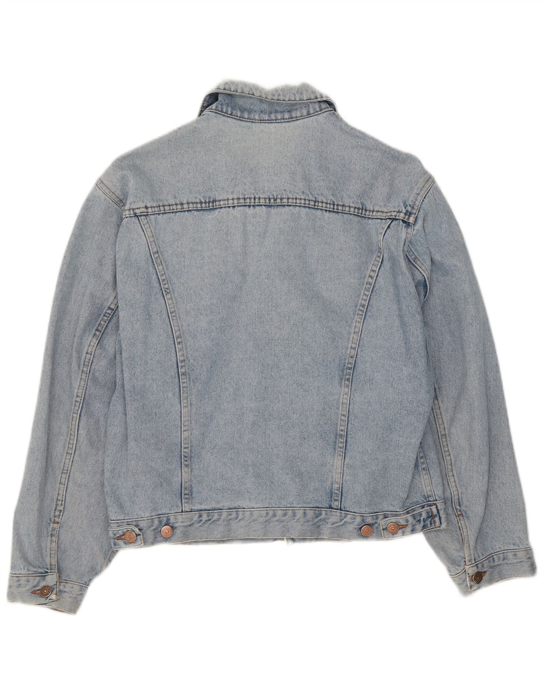 veste en denim femme vintage UK 16 Grand Bleu