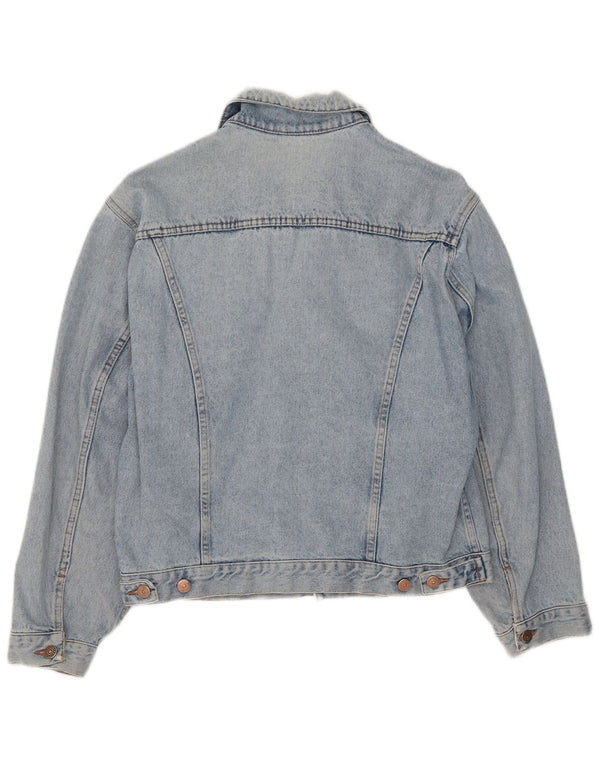 veste en denim femme vintage UK 16 Grand Bleu