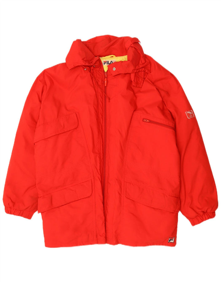 Fila Veste matelassée coupe ample pour homme IT 48 Rouge moyen