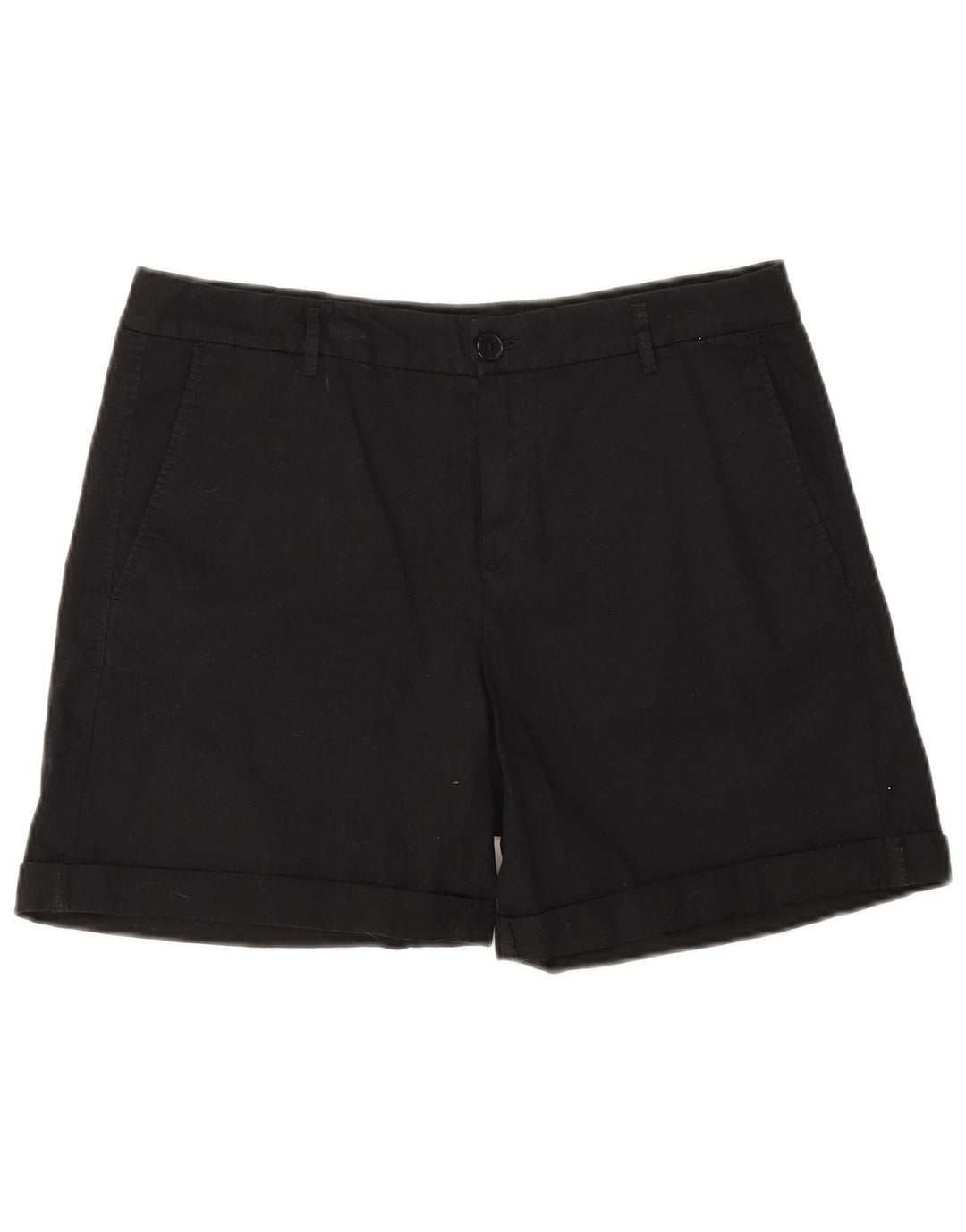 Benetton Short Chino Femme UK 12 Medium W32 Noir