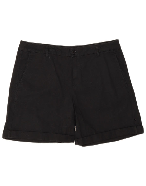 Benetton Short Chino Femme UK 12 Medium W32 Noir