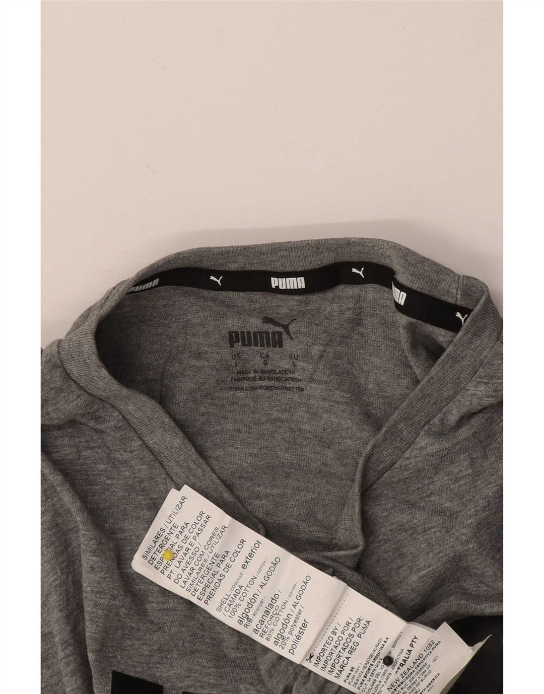 Puma T-Shirt Graphique Homme Grand Gris Coton