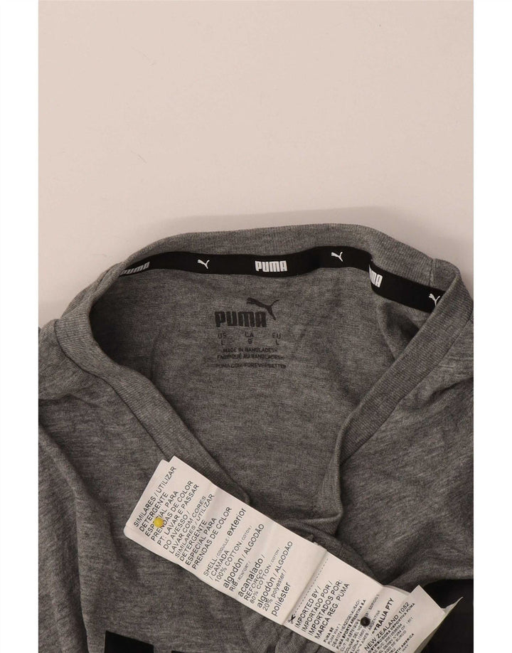 Puma T-Shirt Graphique Homme Grand Gris Coton