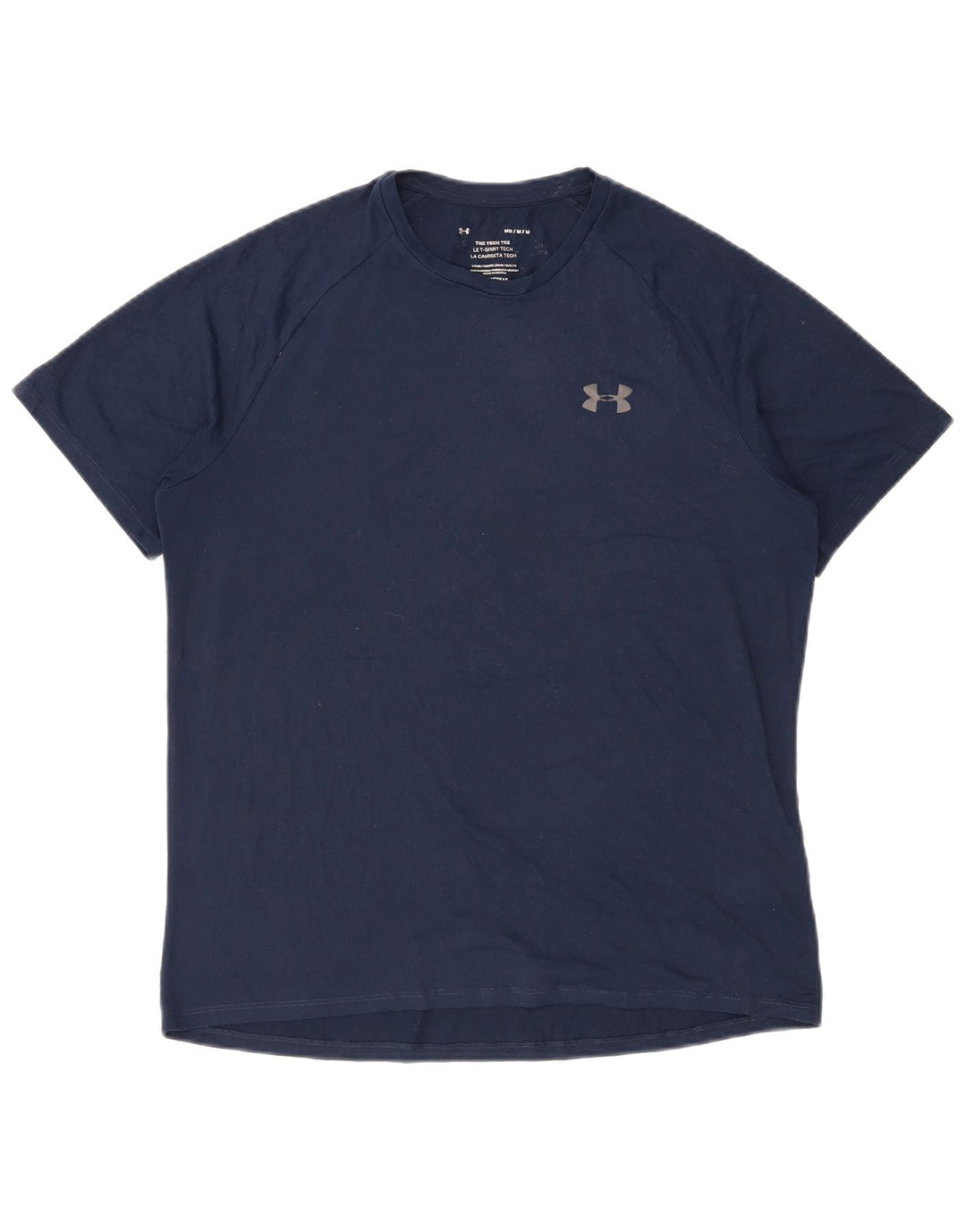 UNDER ARMOUR T-Shirt Homme Bleu Marine Moyen Polyester
