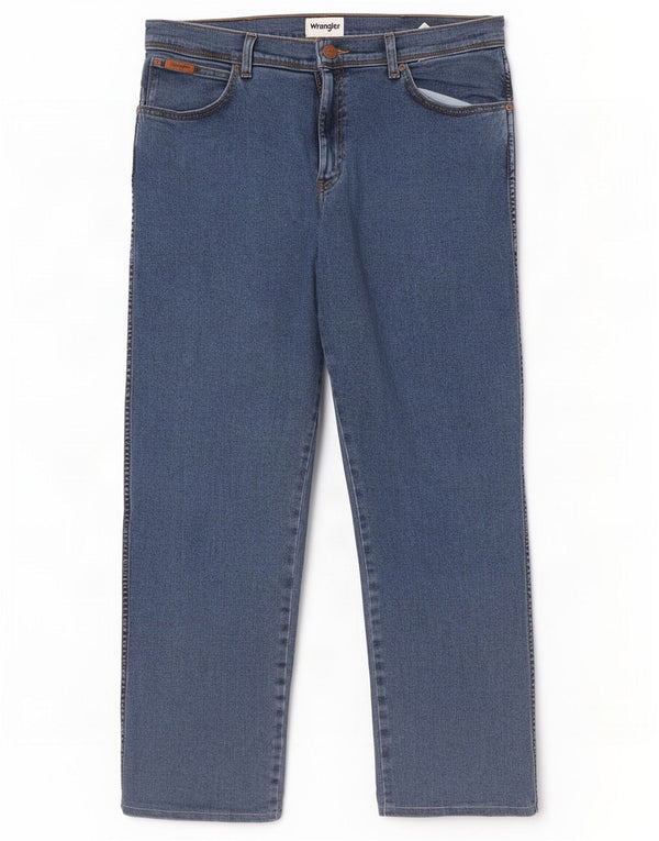 Wrangler Jean Droit Texas Homme W36 L29 Bleu Coton