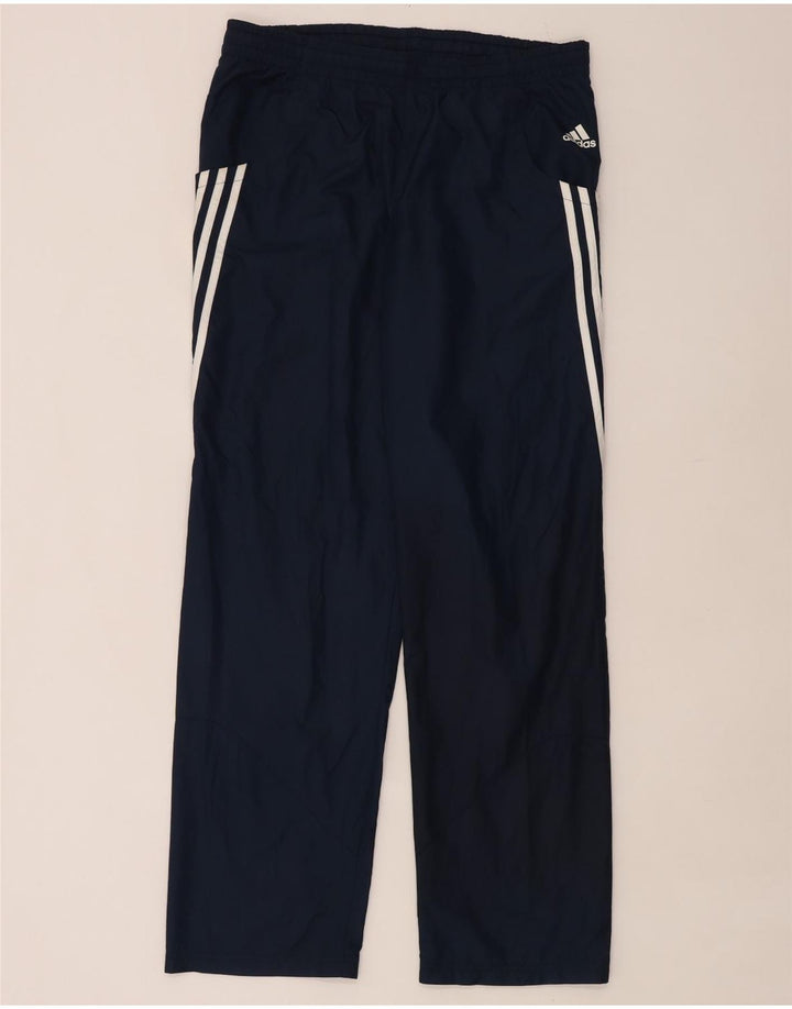 Adidas Pantalon de survêtement pour homme UK 40/42 Bleu marine moyen Polyester