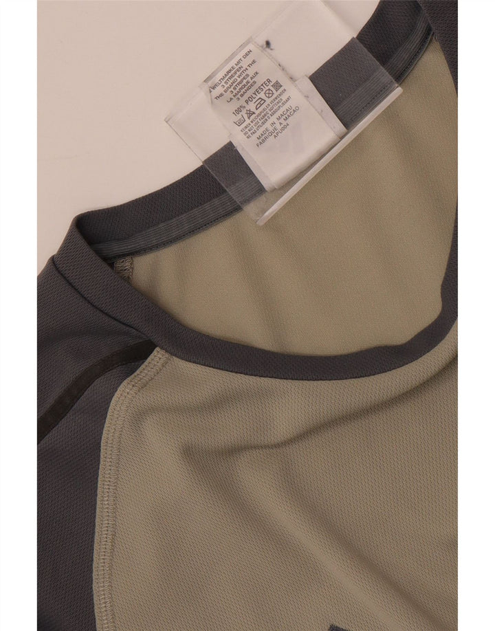 Adidas T-Shirt Homme Haut Large Gris Colorblock Polyester