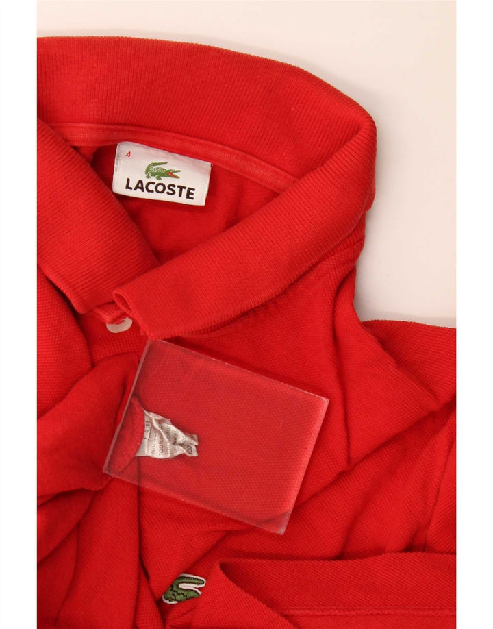 Lacoste Polo Homme Taille 4 Coton Rouge Moyen