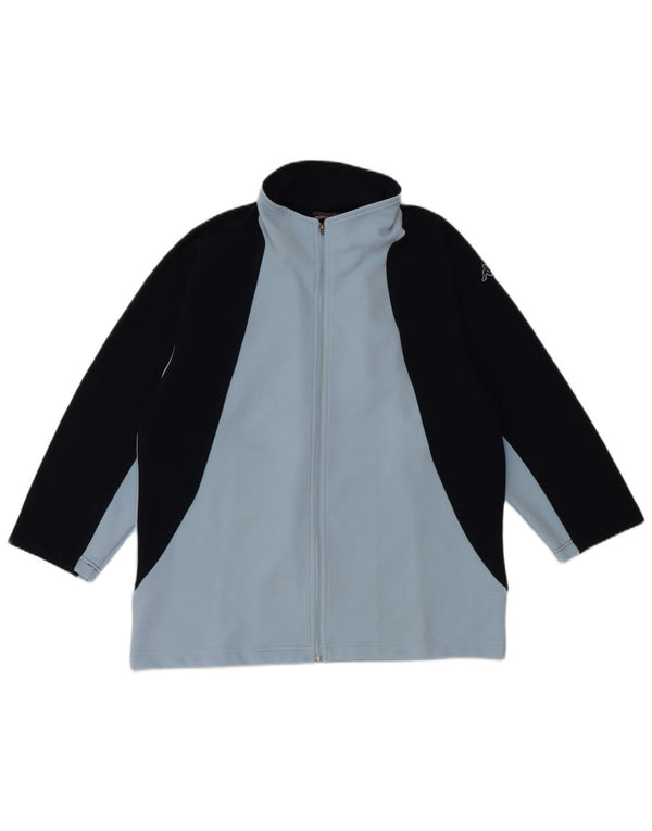 Kappa Veste de survêtement à manches 3/4 pour femme UK 18 XL Bleu Colorblock