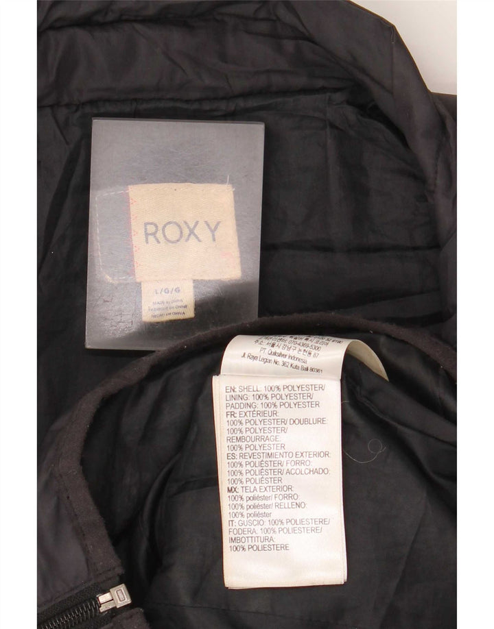 Roxy Veste rembourrée pour femme UK 14 Large Noir Polyester