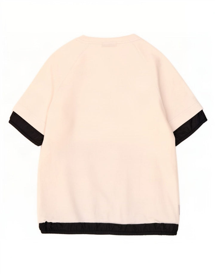 Nike Sweat-shirt graphique surdimensionné pour femme UK 10 Petit Blanc