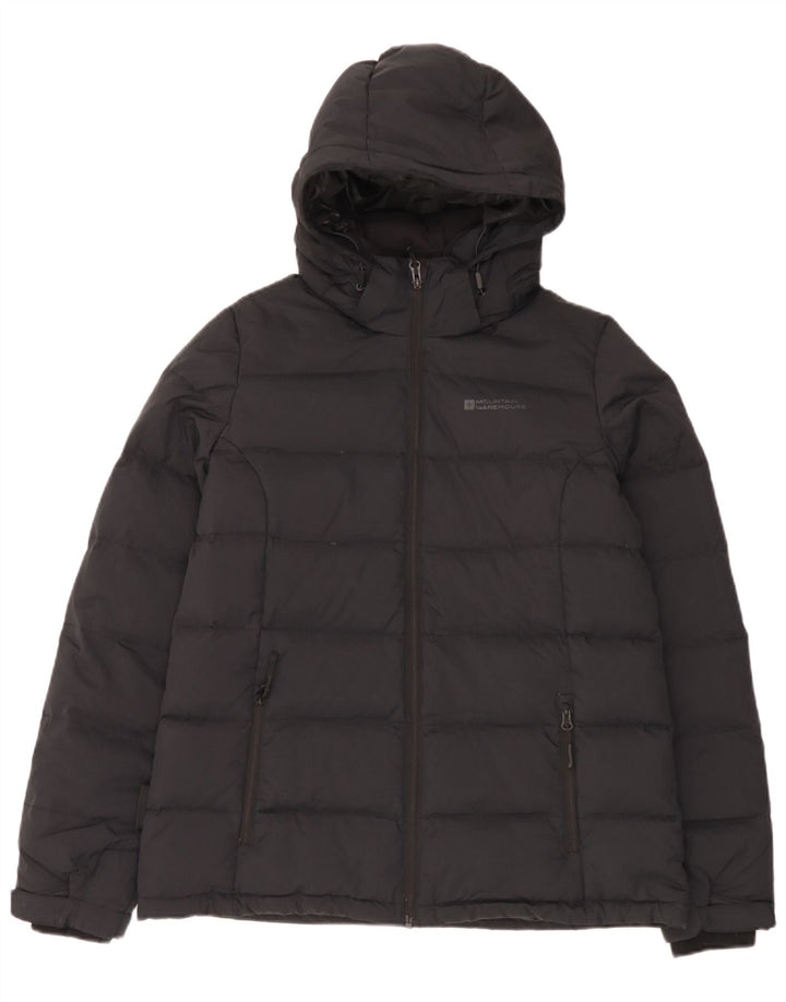 Mountain Warehouse Veste rembourrée à capuche pour femme UK 14 Large Noir Nylon