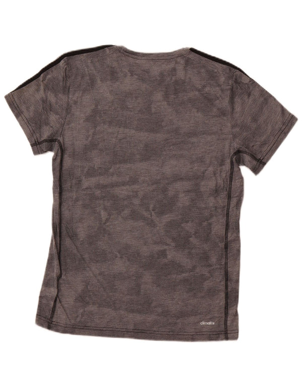 ADIDAS T-Shirt Climalite Homme Gris Moyen à Pois Polyester