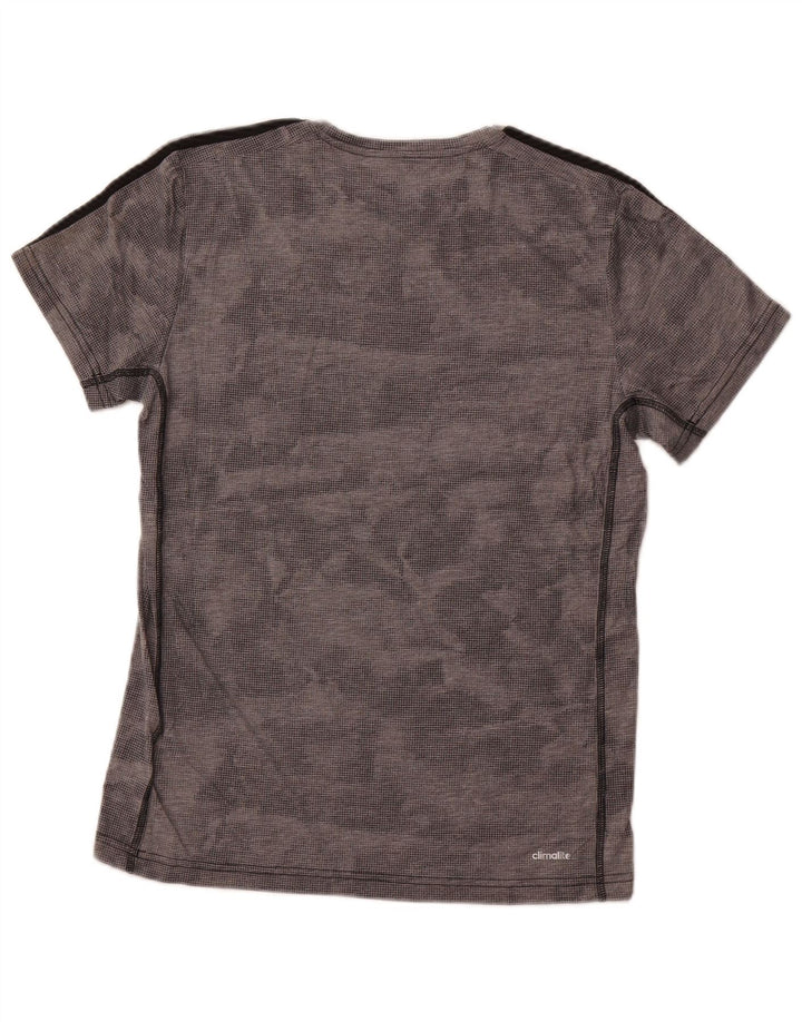 ADIDAS T-Shirt Climalite Homme Gris Moyen à Pois Polyester