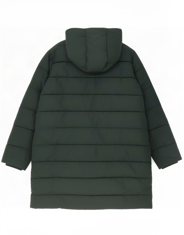 Hobbs Manteau rembourré à capuche pour femme UK 44 Large Vert Polyester