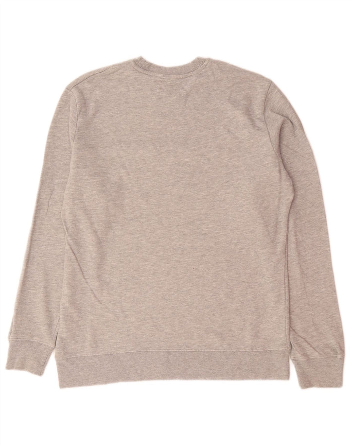 Champion Sweat-Shirt Graphique Homme Gris Moyen Moucheté Coton