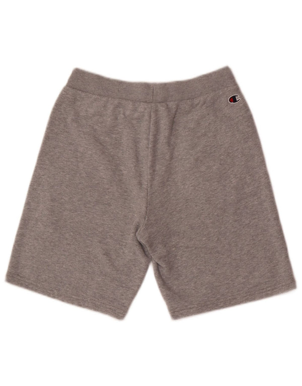 Champion Short de Sport Graphique Garçon 13-14 Ans XL Gris Coton