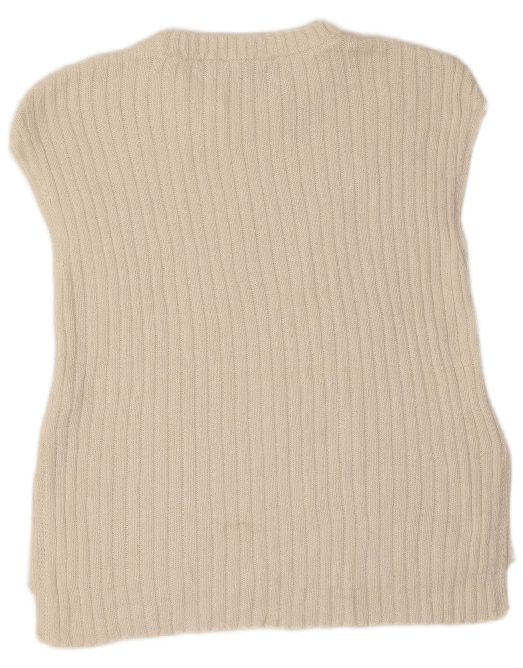 Zara Femme Débardeur UK 12 Moyen Blanc Coton