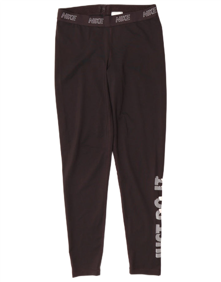 Nike Legging graphique pour femme UK 14 Large Noir Polyester
