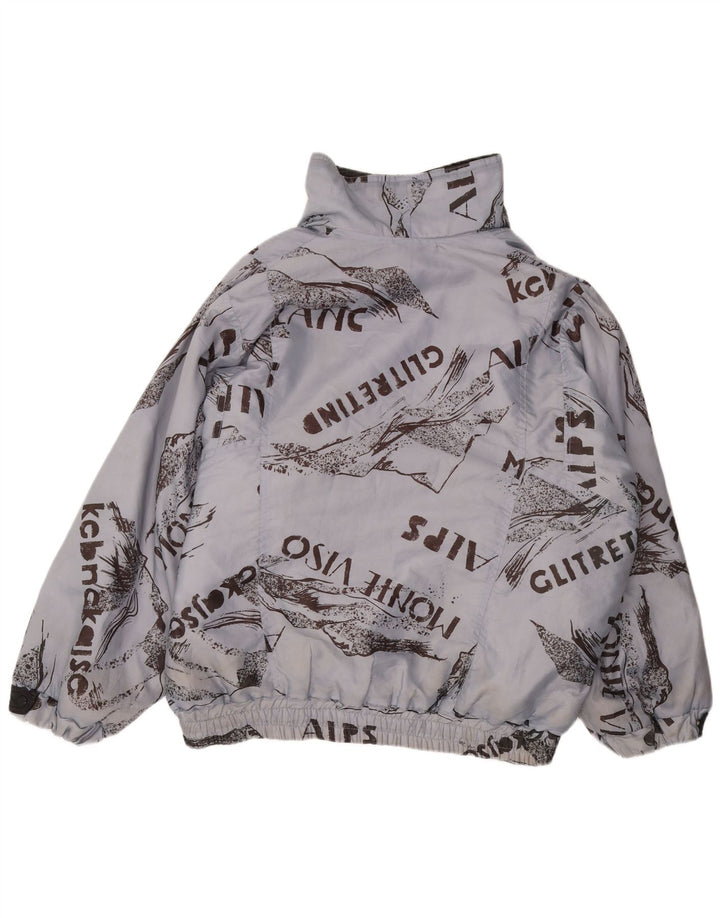 TACTEL Veste Anorak Graphique Homme UK 48 4XL Bleu Polyamide