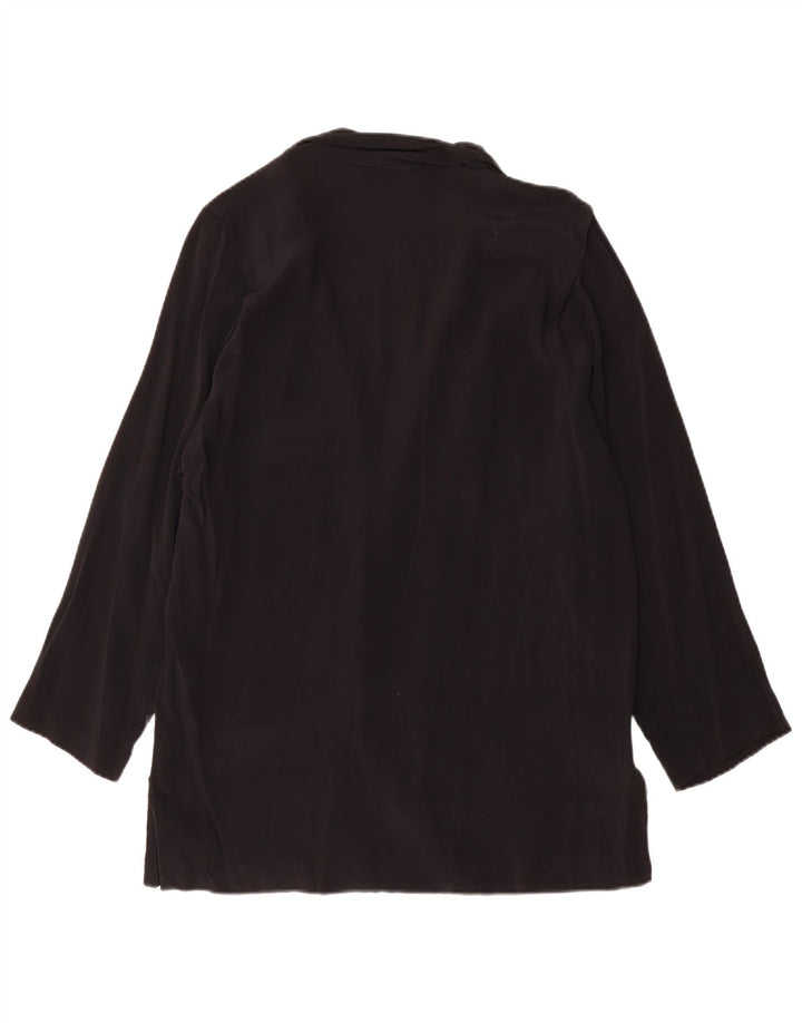 Donna Enrica Veste blazer à 2 boutons pour femme UK 16 Large Noir