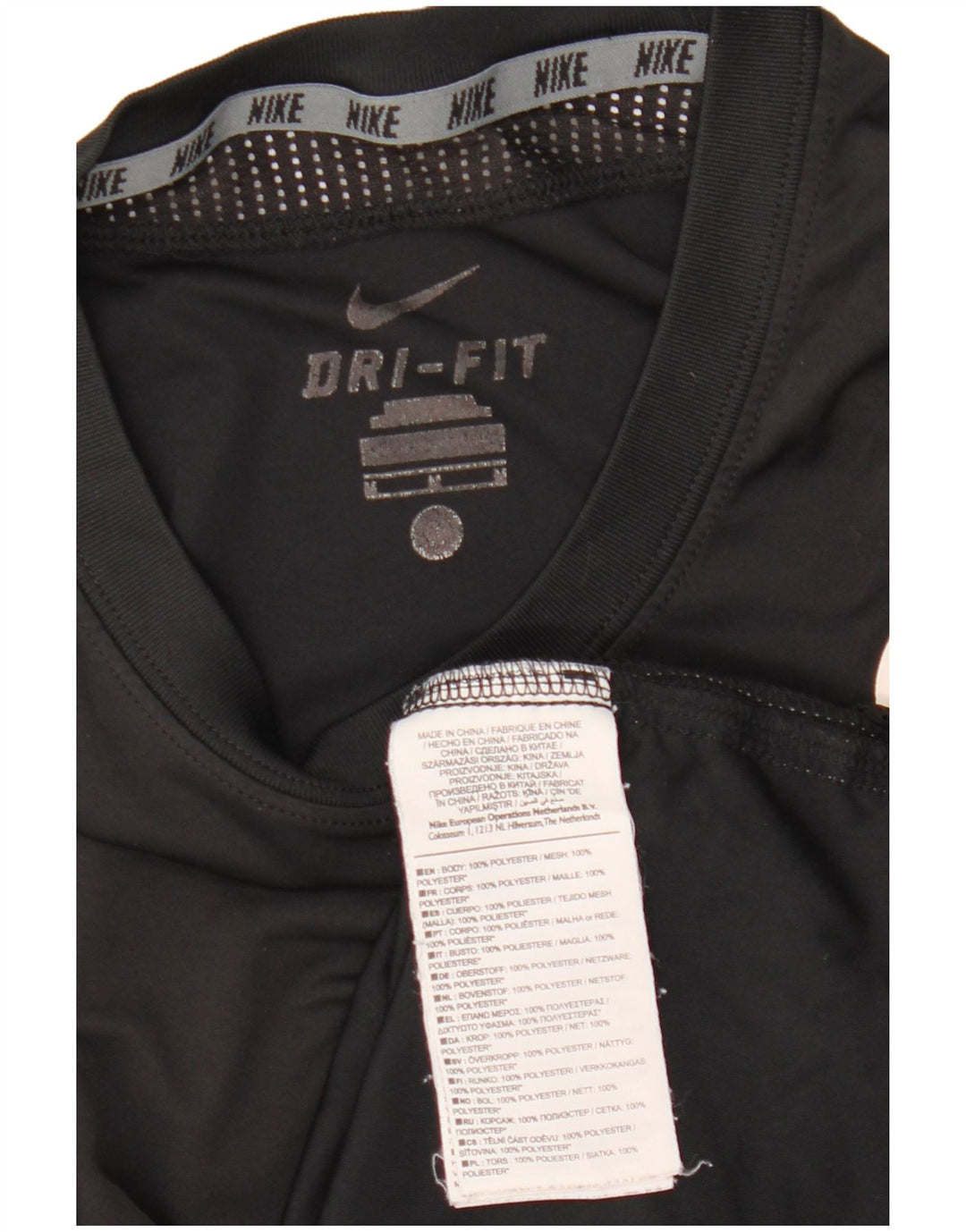 Nike Hommes Dri Fit Graphic T-Shirt Haut Noir Moyen Polyester