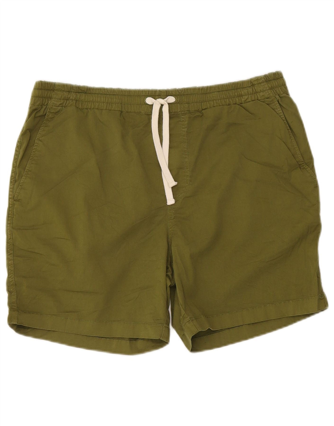 J. Crew Short Chino Homme Large W34 Kaki Coton